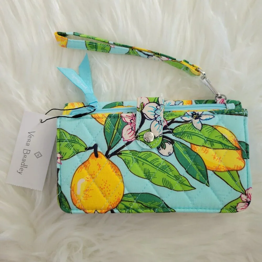Vera Bradley Lemon RFID Smartphone Wristlet